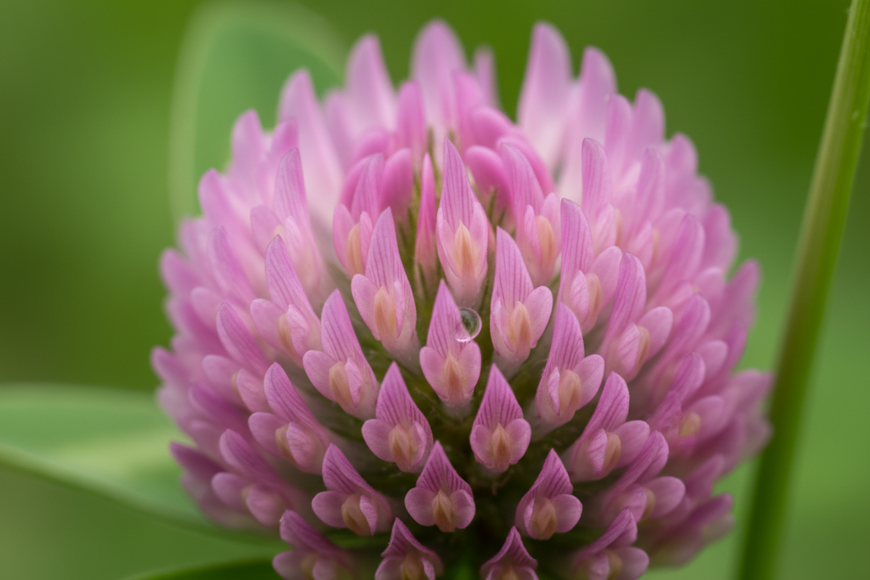 Macro of Red Clover